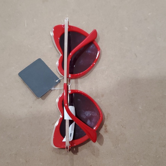 Red heart shaped cat eye retro vintage‎ pinup style sunglasses new main image 6